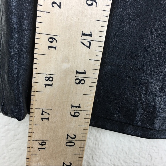 Brass Plum Nordstrom Women's Genuine Leather Skirt Knee Length Size 11 - Picture 14 of 15